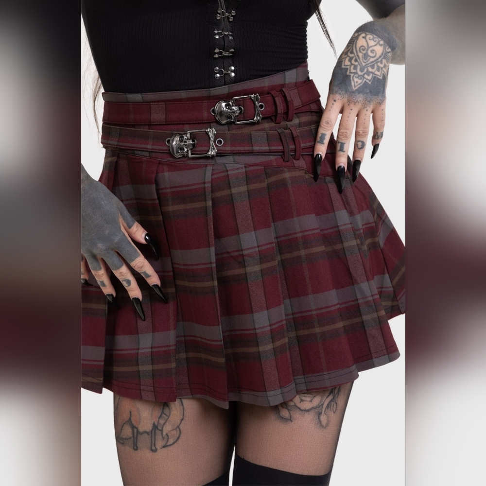 NWT Killstar Tartan Riot Skirt Size S